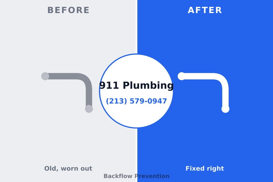 Before and after: plumbing repair Sturgeon, PA